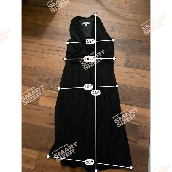 Evan Picone Black A Line Midi Dress Sleeveless Pleated Waist Wedding Guest 12 - Picture 6 of 8